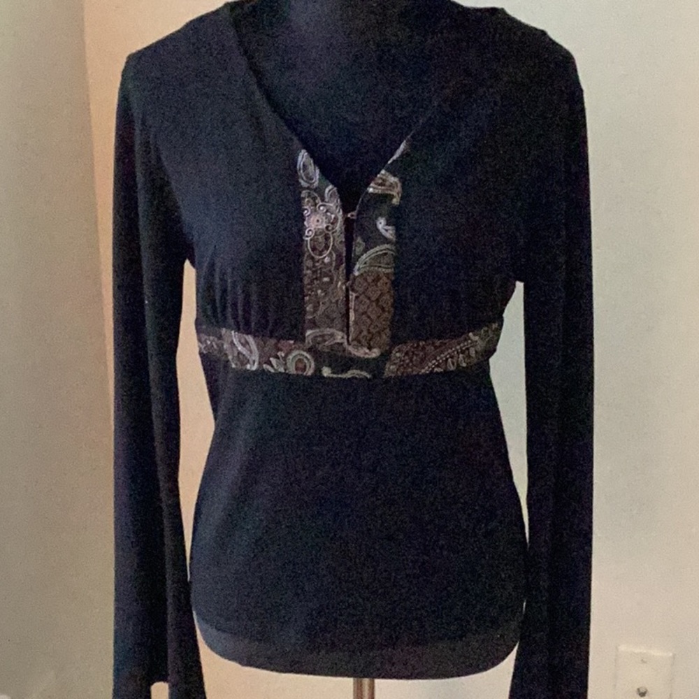 Context by Lord & Taylor top with flared sleeves